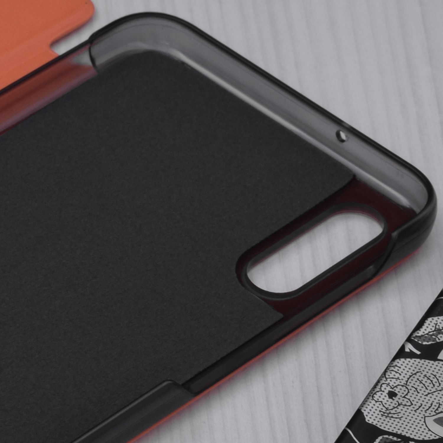 Husa tip carte Techsuit - eFold Series - Samsung Galaxy A10 - Orange fotografia produsului View 3 L
