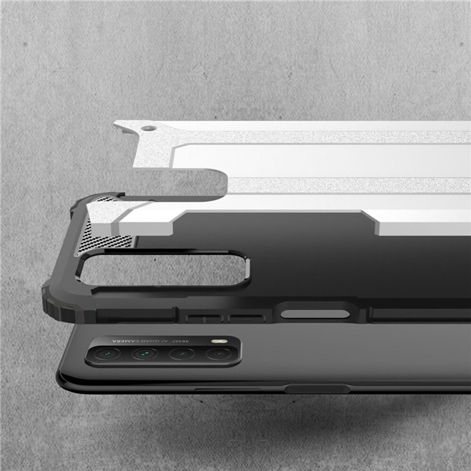 Husa Techsuit - Hybrid Armor - Huawei P Smart 2021 - Black fotografia produsului View 2 L