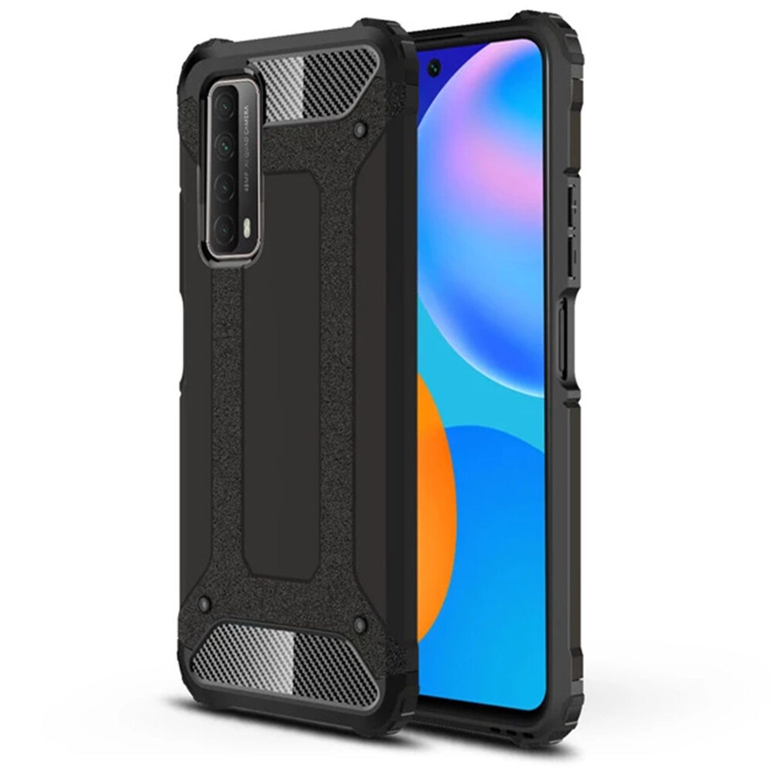 Husa Techsuit - Hybrid Armor - Huawei P Smart 2021 - Black fotografia produsului