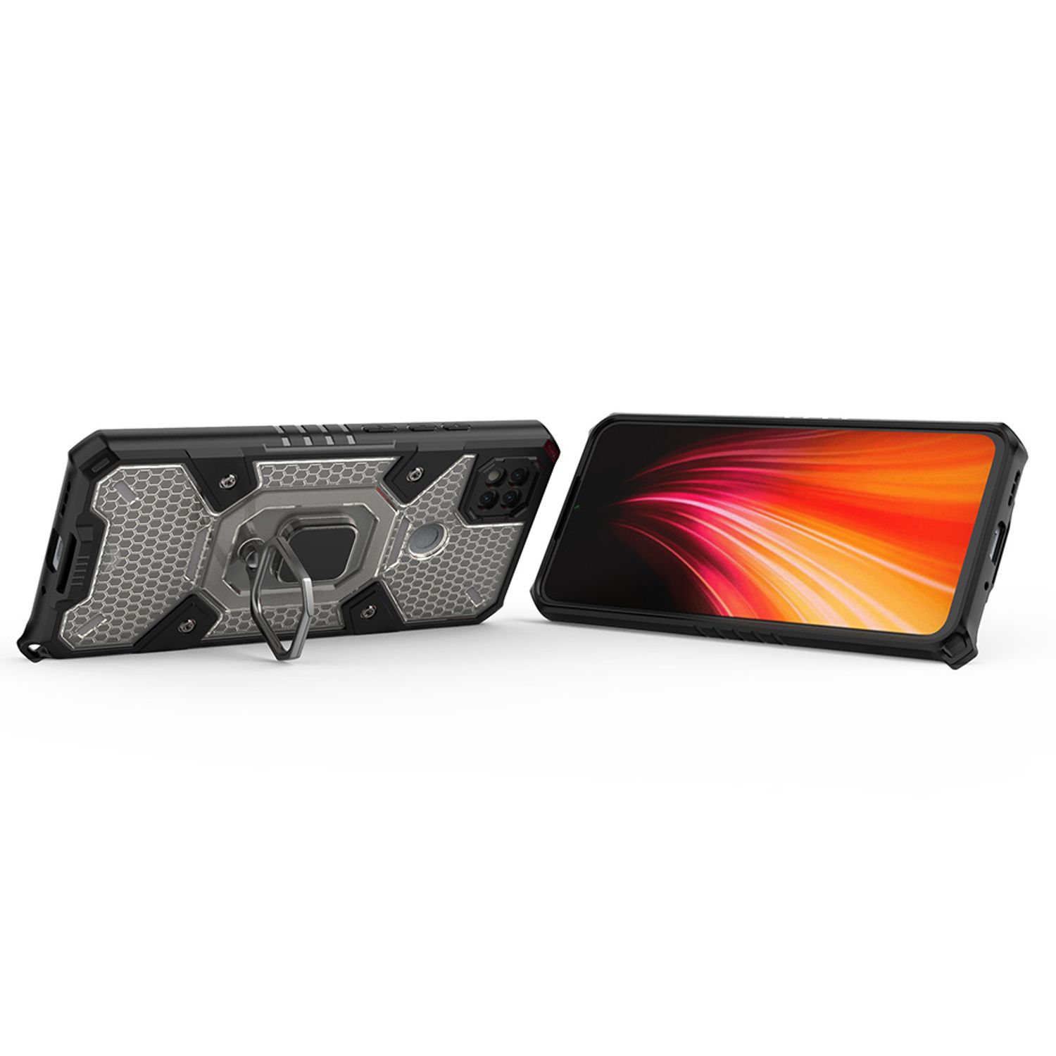 Husa Techsuit - Honeycomb Armor - Xiaomi Redmi 9C - negru fotografia produsului View 2 L