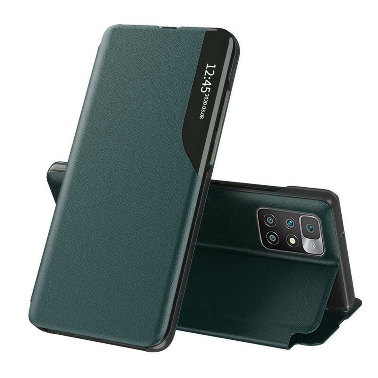 Husa tip carte Techsuit - eFold Series - Xiaomi Redmi 10 - Dark Green fotografia produsului