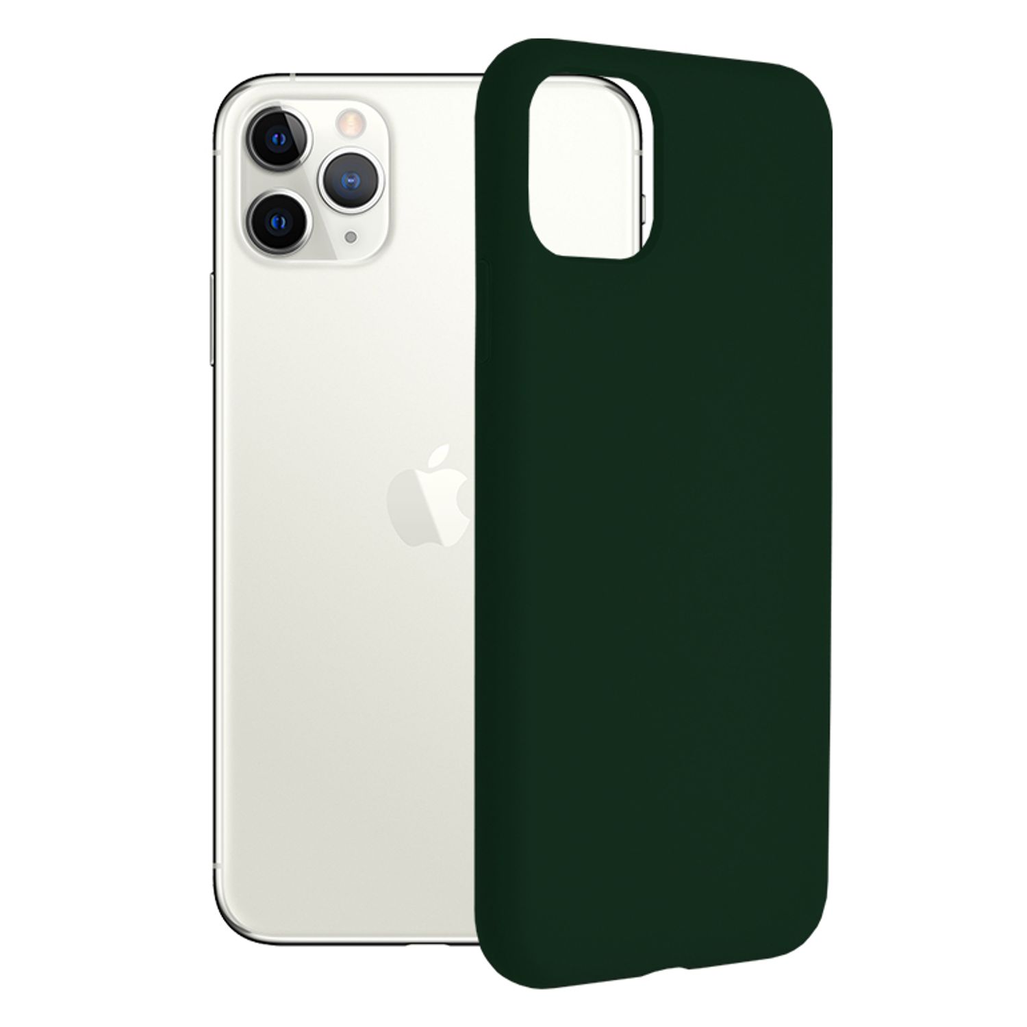 Husa premium Techsuit - Soft Edge Silicone - iPhone 11 Pro Max - Dark Green fotografia produsului