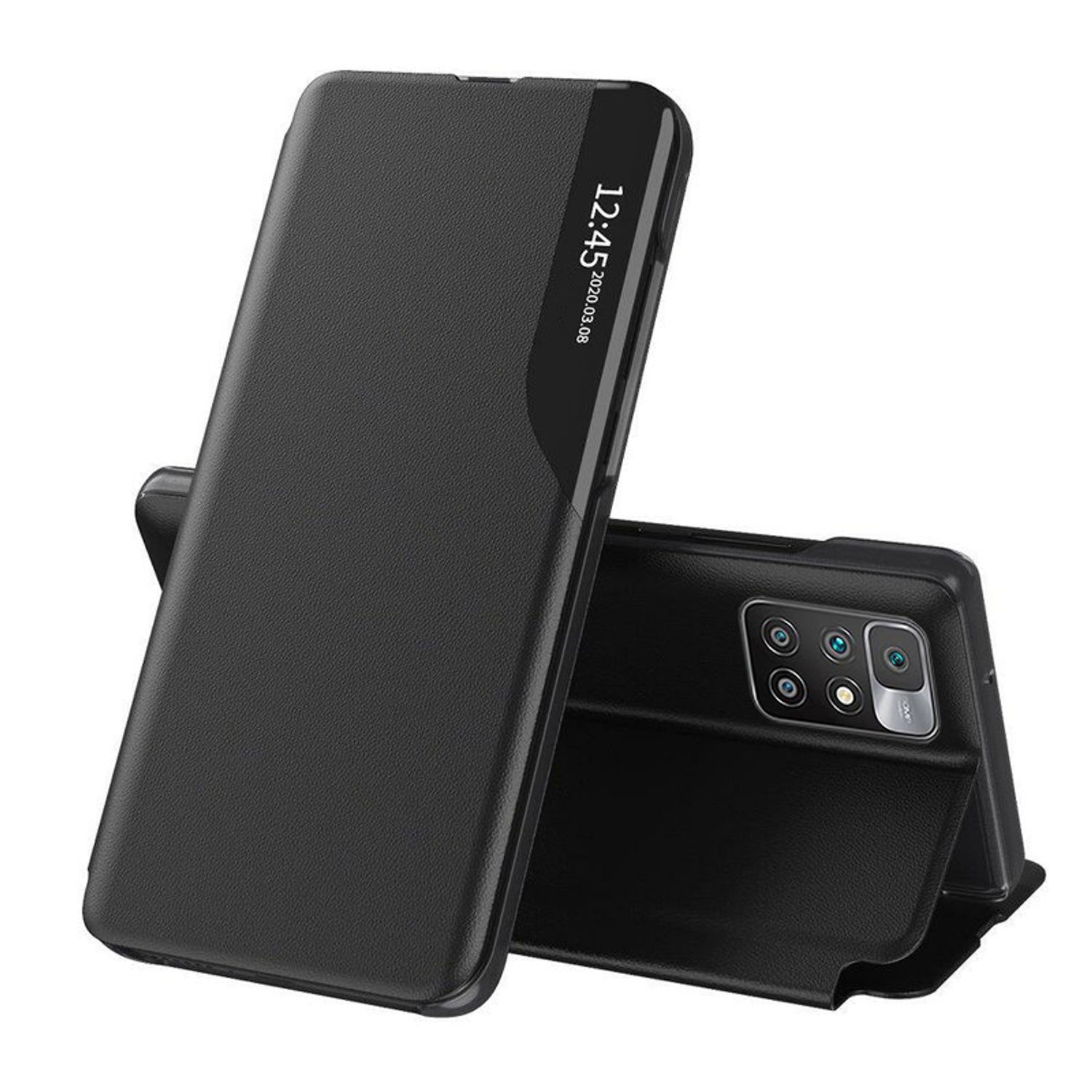 Husa tip carte Techsuit - eFold Series - Xiaomi Redmi 10 - Black fotografia produsului