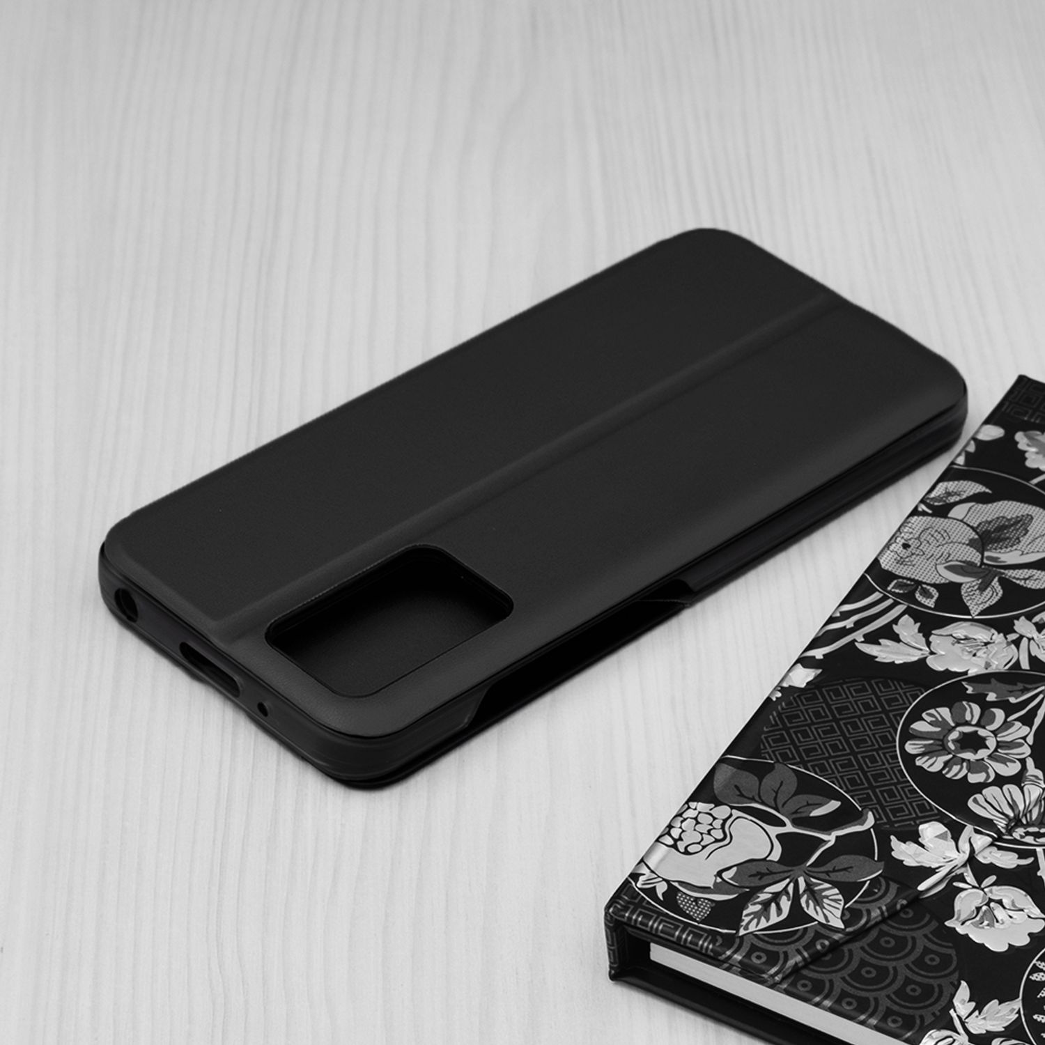 Husa tip carte Techsuit - eFold Series - Xiaomi Redmi 10 - Black fotografia produsului View 2 L