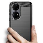 Husa Techsuit - Carbon Silicone - Huawei P50 Pro - Black fotografia produsului View 2 S