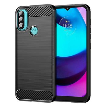 Husa techsuit - carbon silicone - motorola moto e20 / e40 - black