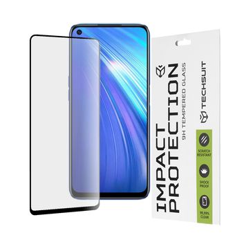 Folie sticla realme 6 / 6s,full cover, full glue glass, black