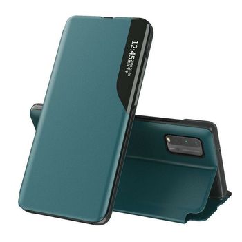 Husa tip carte techsuit - efold series - xiaomi redmi 9t - dark green