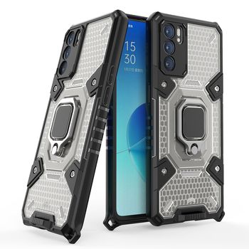 Husa techsuit - honeycomb armor - oppo reno 6 5g - negru