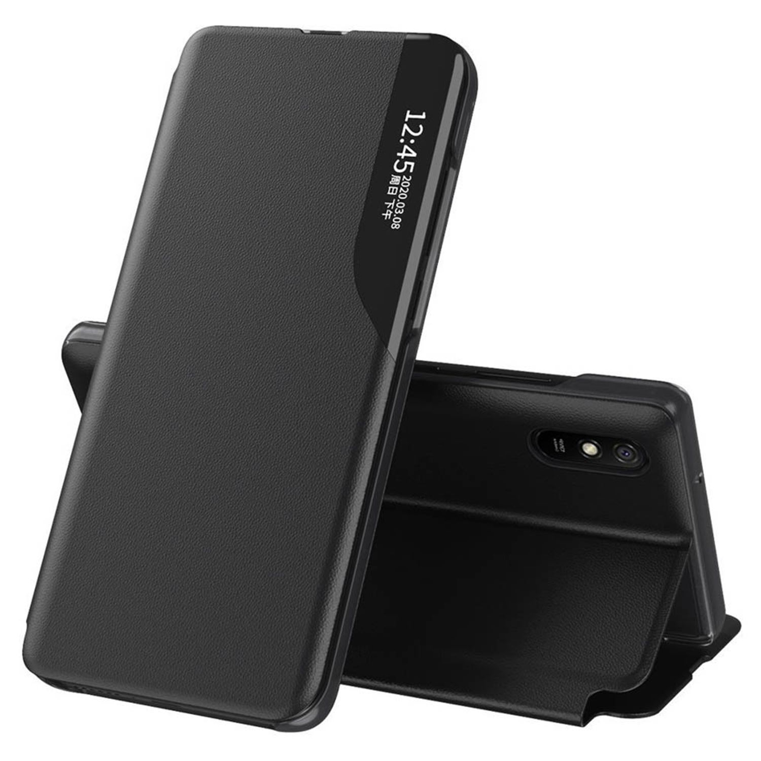 Husa tip carte Techsuit - eFold Series - Xiaomi Redmi 9A - Black fotografia produsului