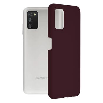 Husa premium techsuit - soft edge silicone - samsung galaxy a03s - plum violet
