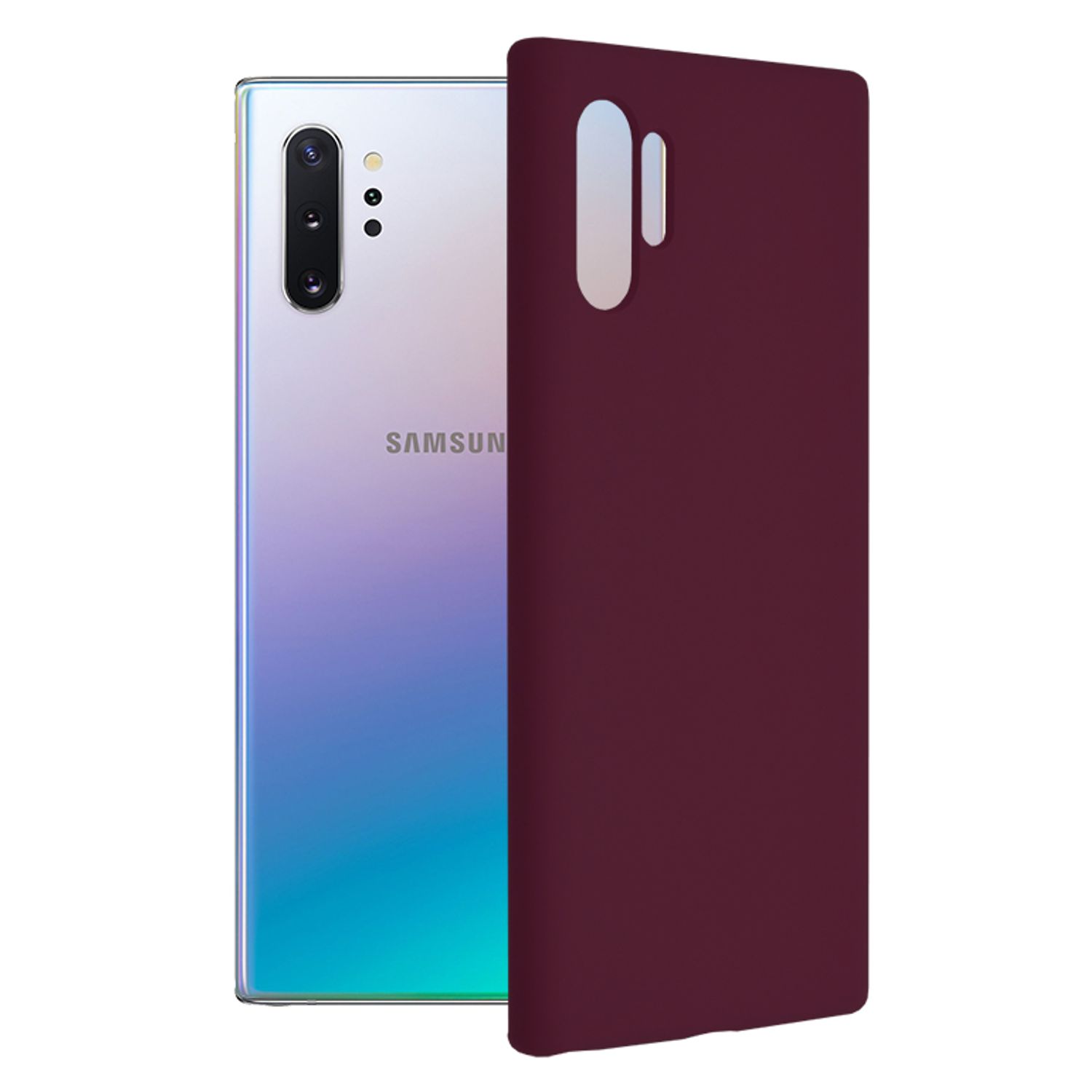 Husa premium Techsuit - Soft Edge Silicone - Samsung Galaxy Note 10 Plus - Plum Violet fotografia produsului