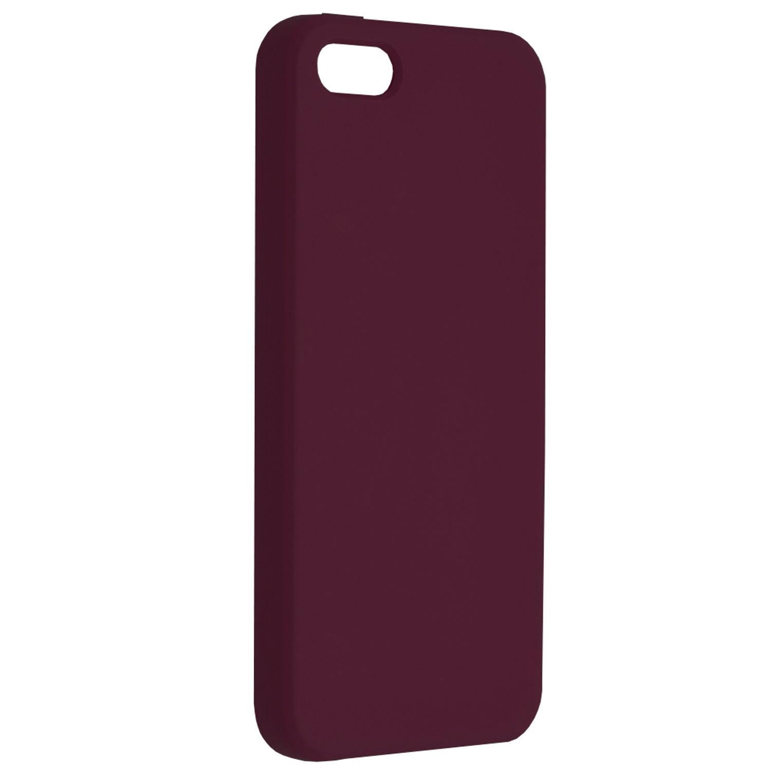 Husa premium Techsuit - Soft Edge Silicone - iPhone 5 / 5S - Plum Violet fotografia produsului View 2 L