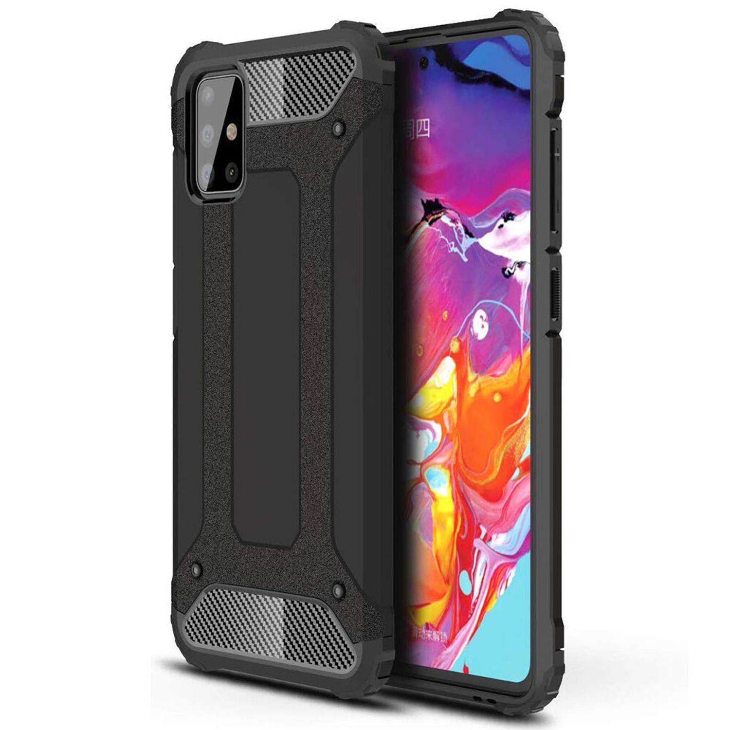 Husa Techsuit - Hybrid Armor - Samsung Galaxy M31S - Black fotografia produsului