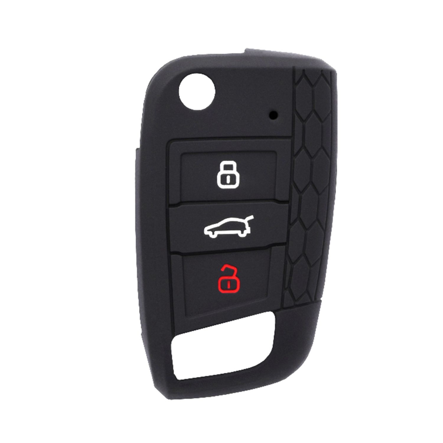Husa din silicon pentru cheie auto Techsuit - VW Passat, Polo, Caddy, Jetta, Eos (1001.02) fotografia produsului
