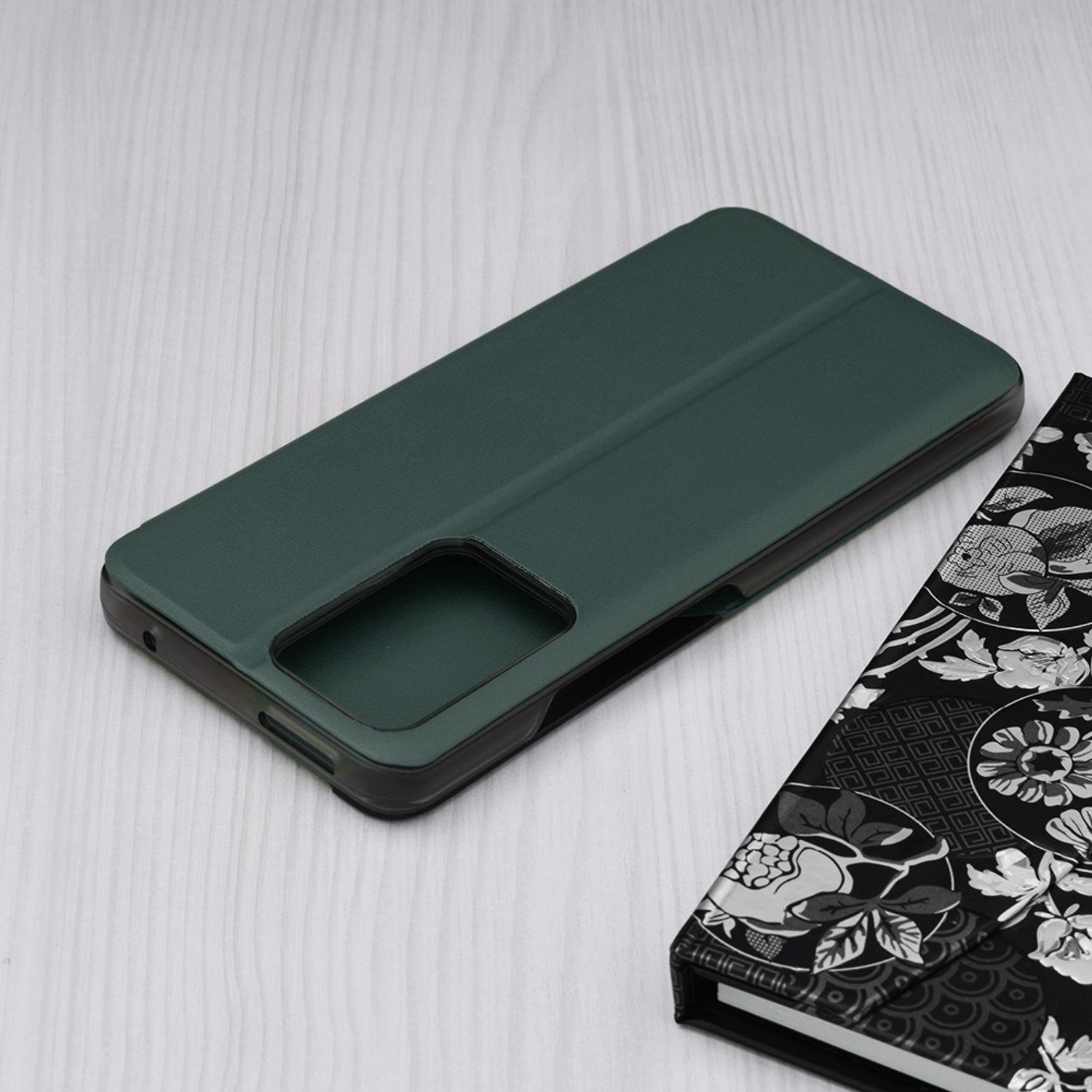 Husa tip carte Techsuit - eFold Series - Xiaomi 11T Pro - Dark Green fotografia produsului View 3 L