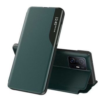 Husa tip carte techsuit - efold series - xiaomi 11t pro - dark green