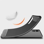 Husa Techsuit - Carbon Silicone - Huawei P40 Lite E - Black fotografia produsului View 2 S