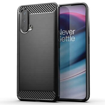 Husa techsuit - carbon silicone - oneplus nord ce 5g - black