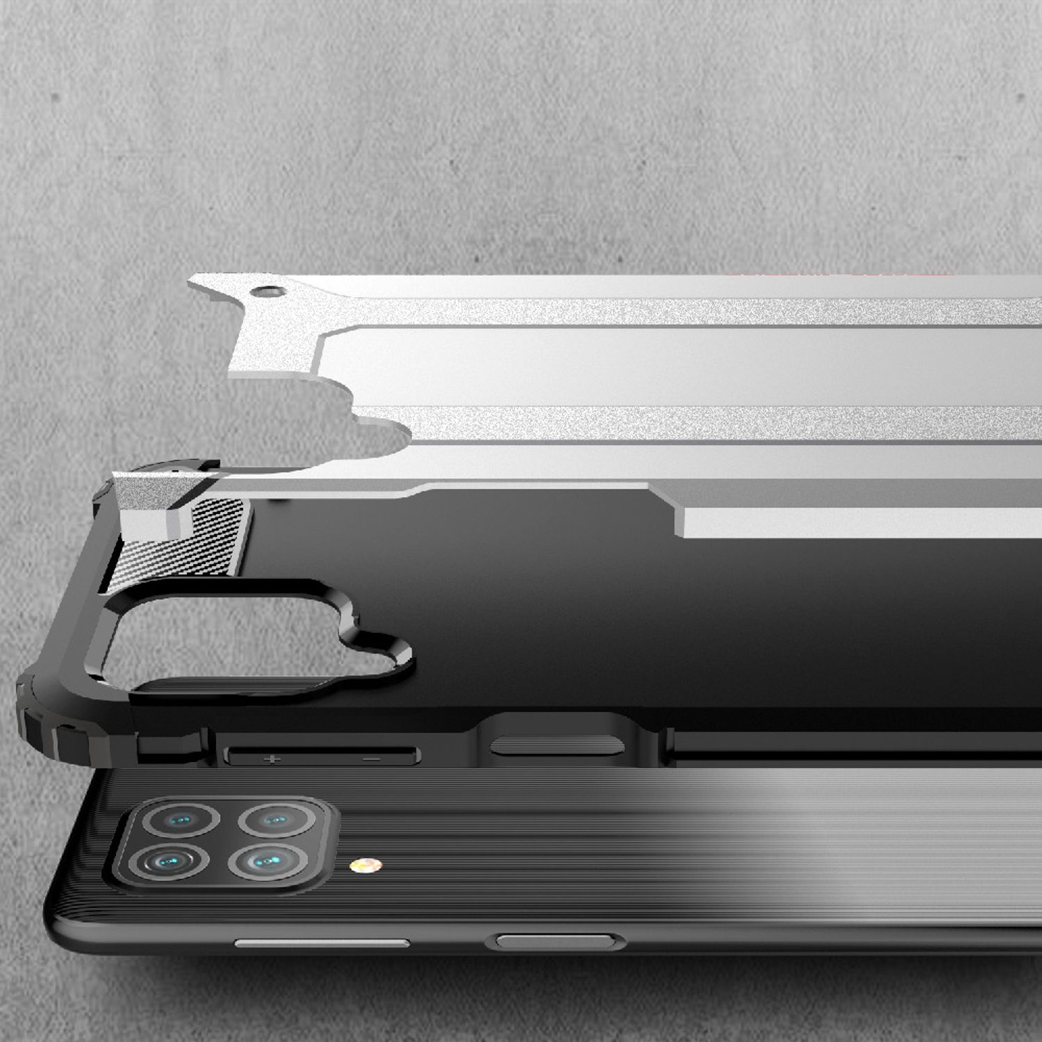Husa Techsuit - Hybrid Armor - Samsung Galaxy F62 / M62 - Black fotografia produsului View 3 L