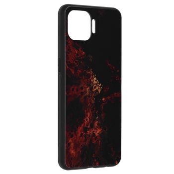 Husa cu spate din sticla techsuit - glaze series - oppo reno 4 lite / a93 - red nebula