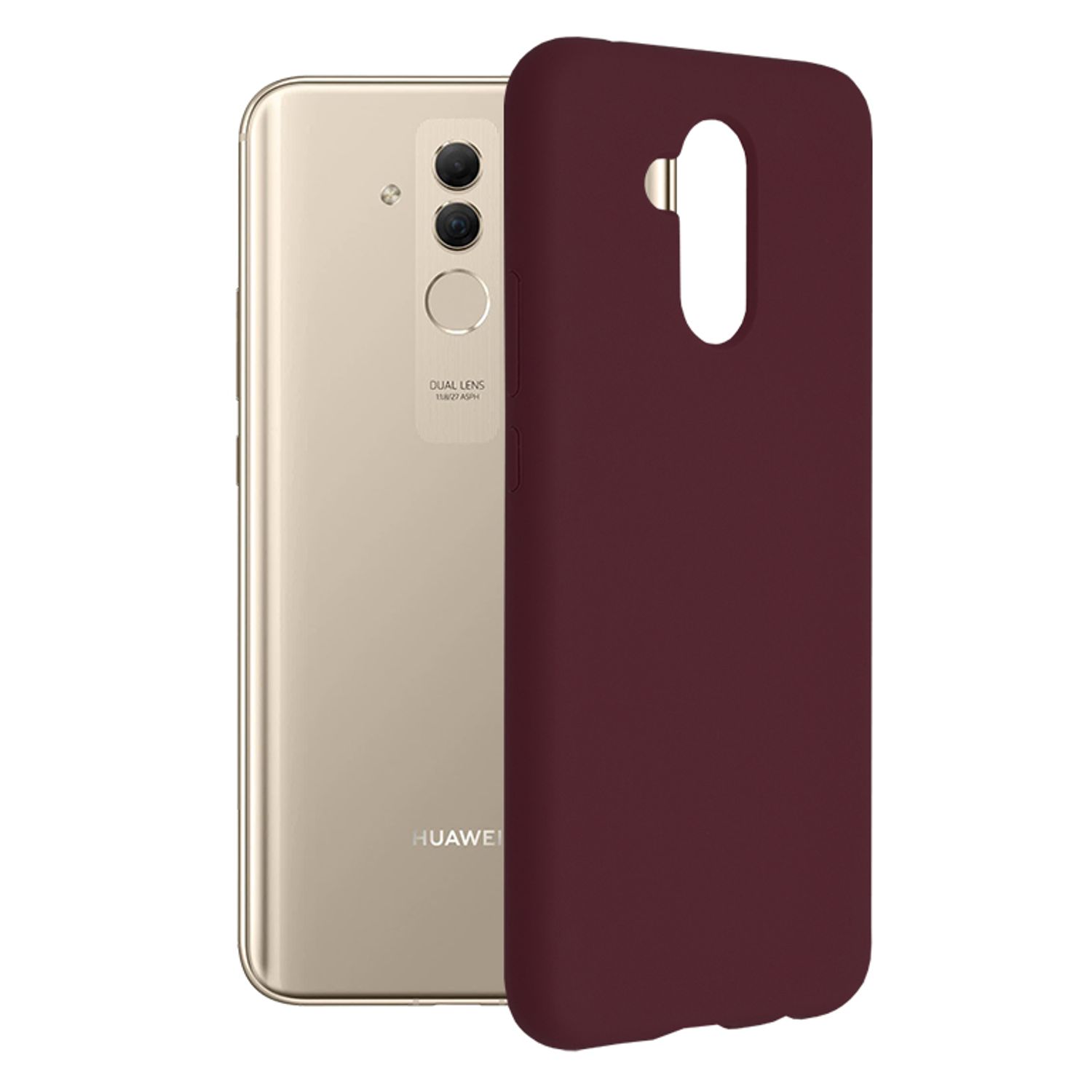 Husa premium Techsuit - Soft Edge Silicone - Huawei Mate 20 Lite - Plum Violet fotografia produsului