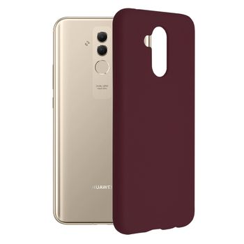 Husa premium techsuit - soft edge silicone - huawei mate 20 lite - plum violet