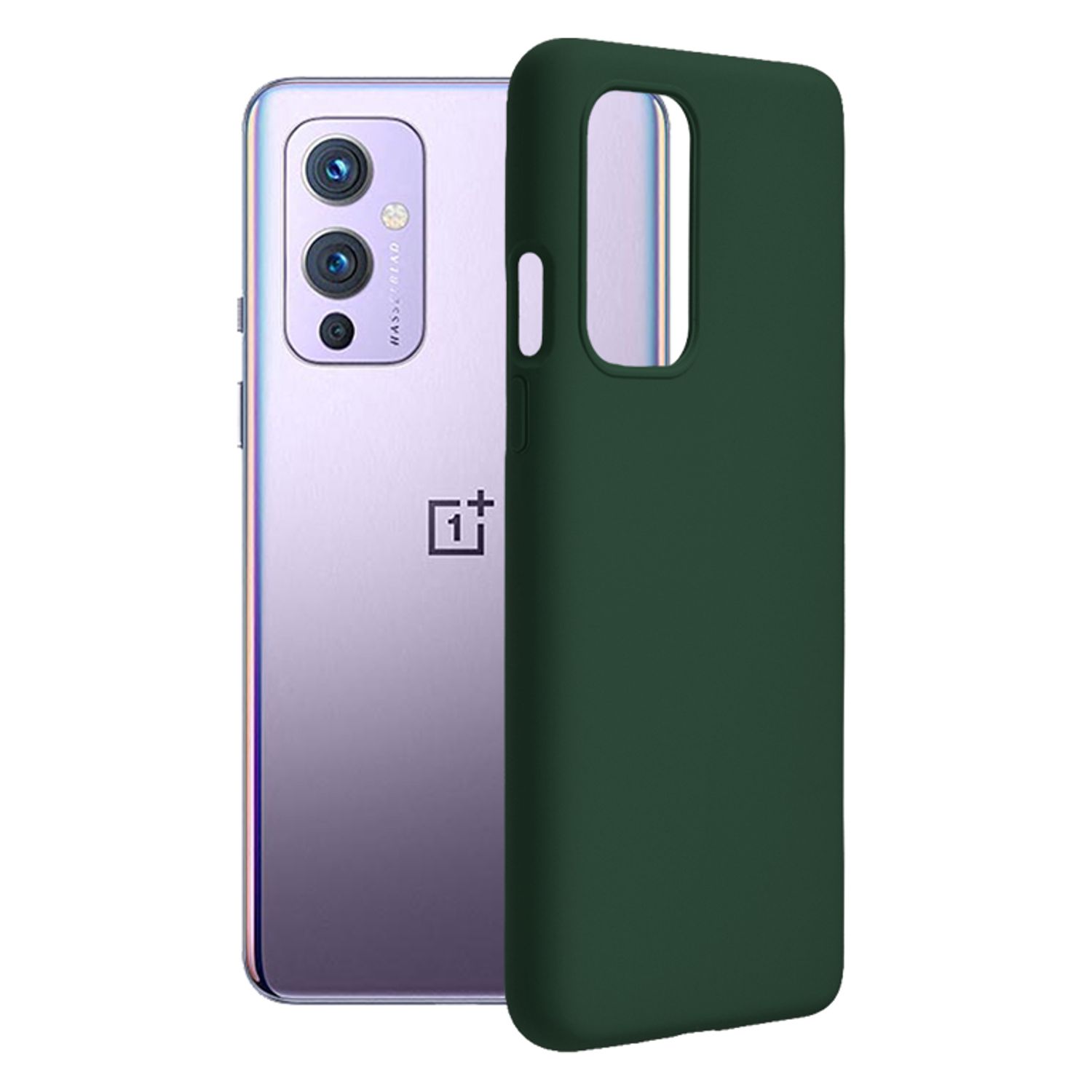 Husa premium Techsuit - Soft Edge Silicone - Oneplus 9 - Dark Green fotografia produsului