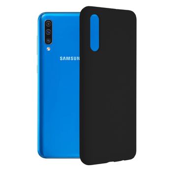 Husa premium techsuit - soft edge silicone - samsung galaxy a50 - black