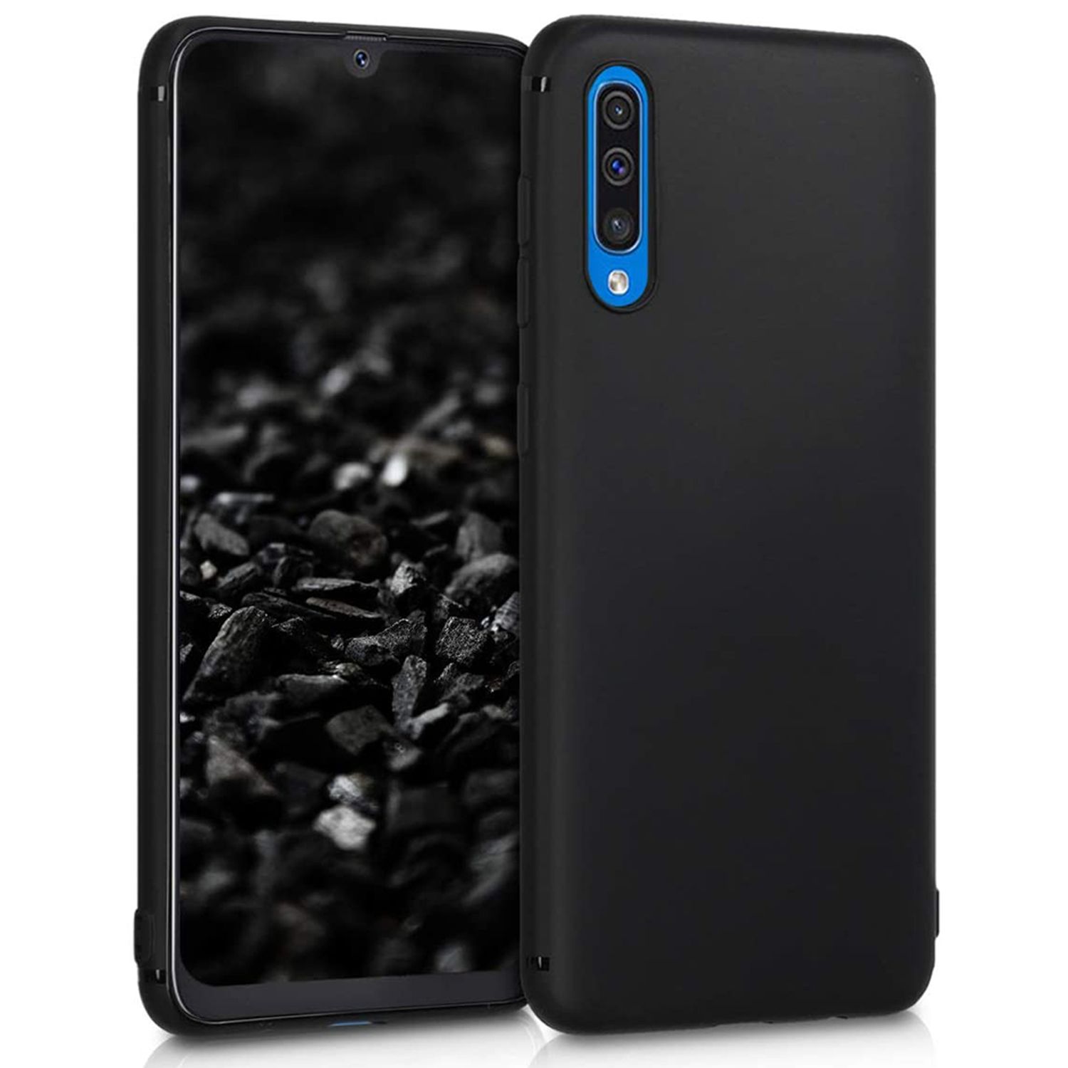 Husa premium Techsuit - Soft Edge Silicone - Samsung Galaxy A50 - Black fotografia produsului View 3 L