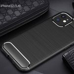 Husa Techsuit - Carbon Silicone - iPhone 12 Mini - Black fotografia produsului View 2 S