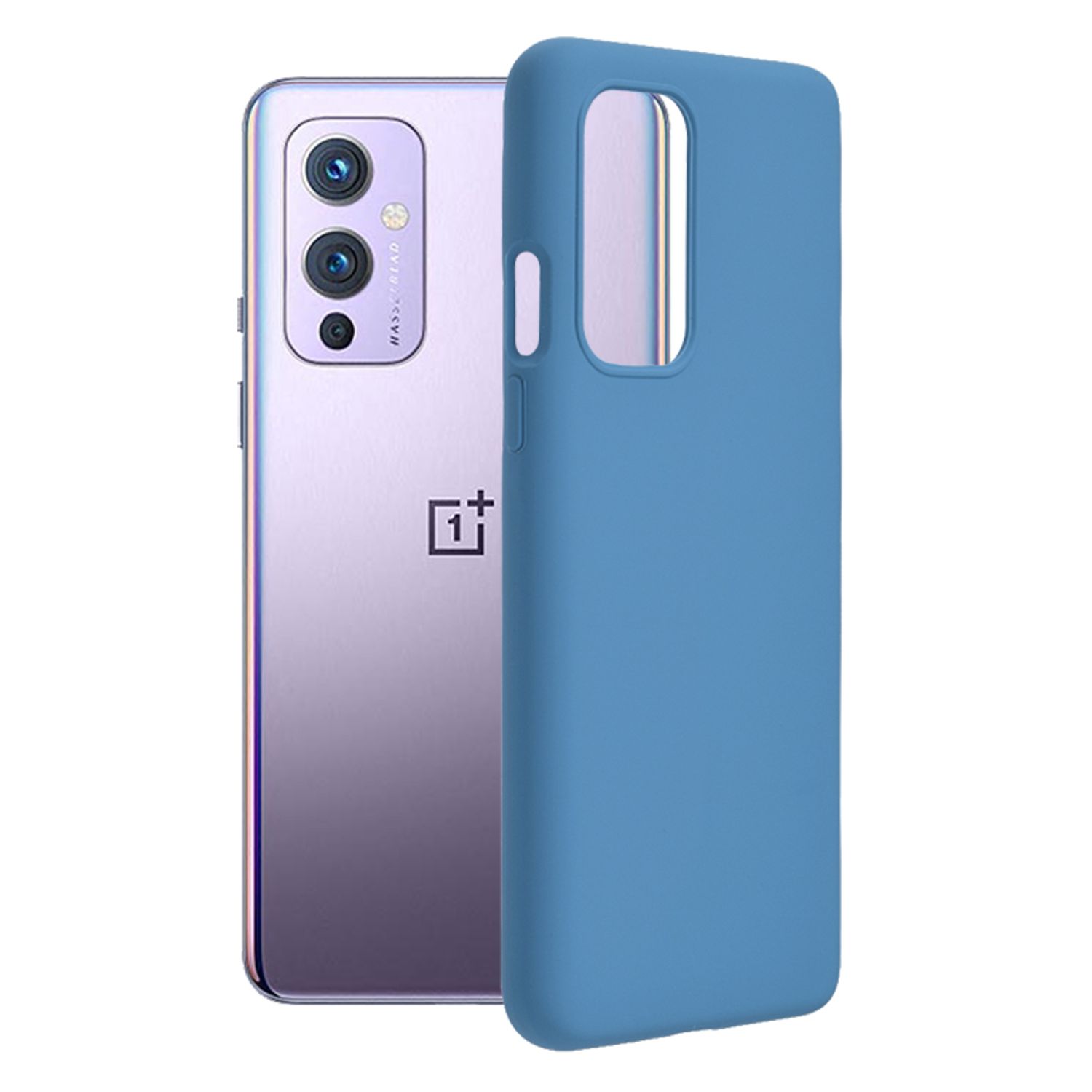 Husa premium Techsuit - Soft Edge Silicone - Oneplus 9 - Denim Blue fotografia produsului