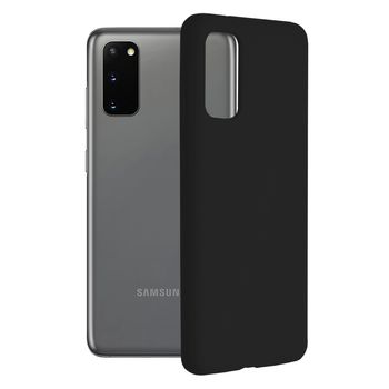 Husa premium techsuit - soft edge silicone - samsung galaxy s20 - black