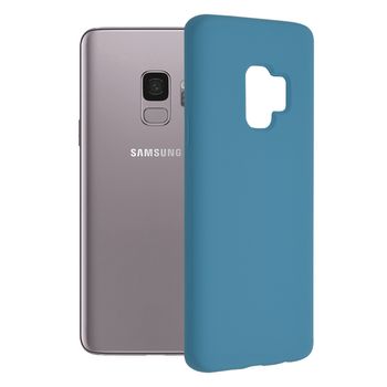 Husa premium techsuit - soft edge silicone - samsung galaxy s9 plus - denim blue