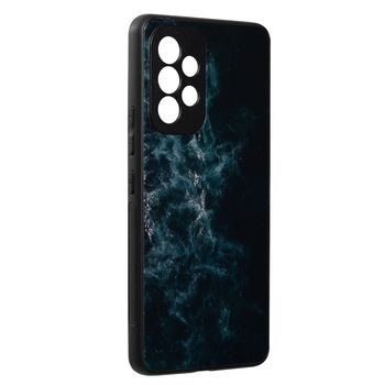 Husa cu spate din sticla techsuit - glaze series - samsung galaxy a53 5g - blue nebula