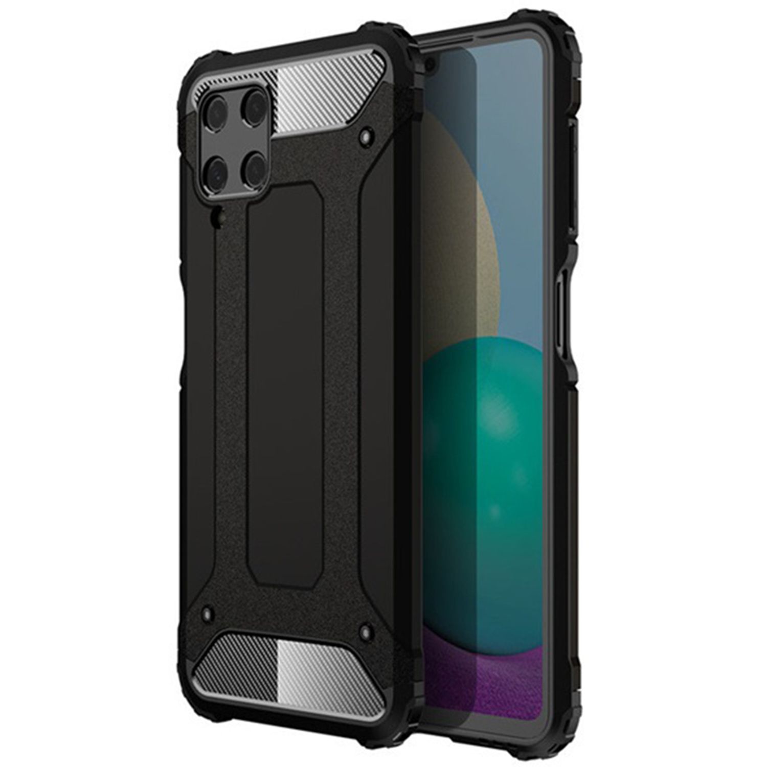 Husa Techsuit - Hybrid Armor - Samsung Galaxy A22 4G - Black fotografia produsului
