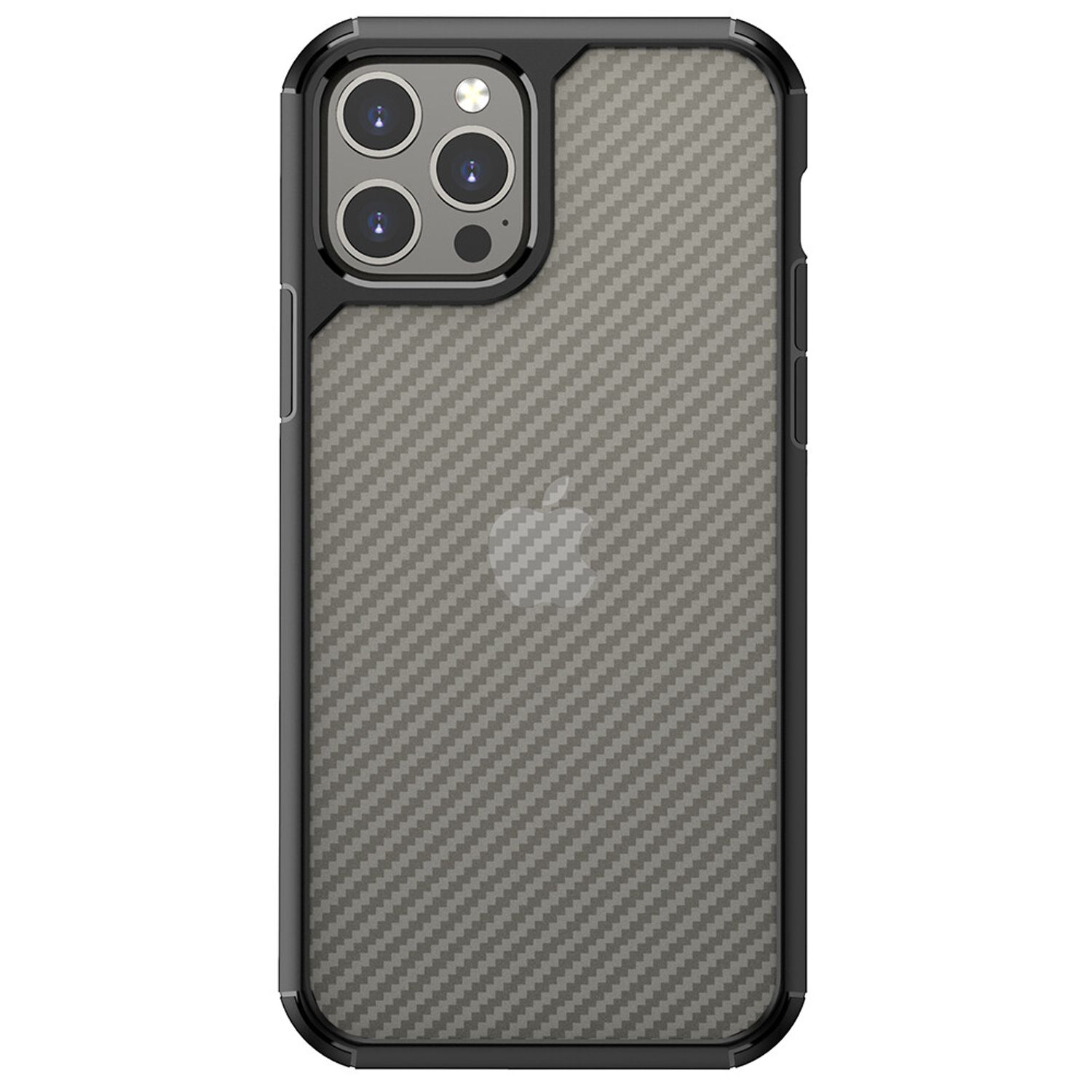 Husa premium Techsuit - CarbonFuse - iPhone 12 Pro Max - Black fotografia produsului View 3 L
