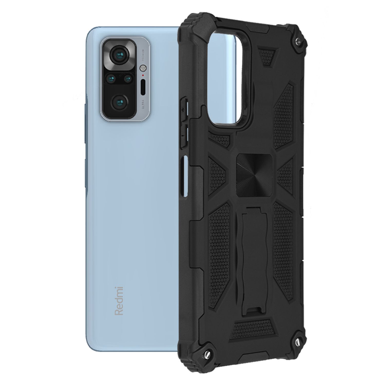 Husa antisoc Techsuit - Blazor Series - Xiaomi Redmi Note 10 Pro - Black fotografia produsului