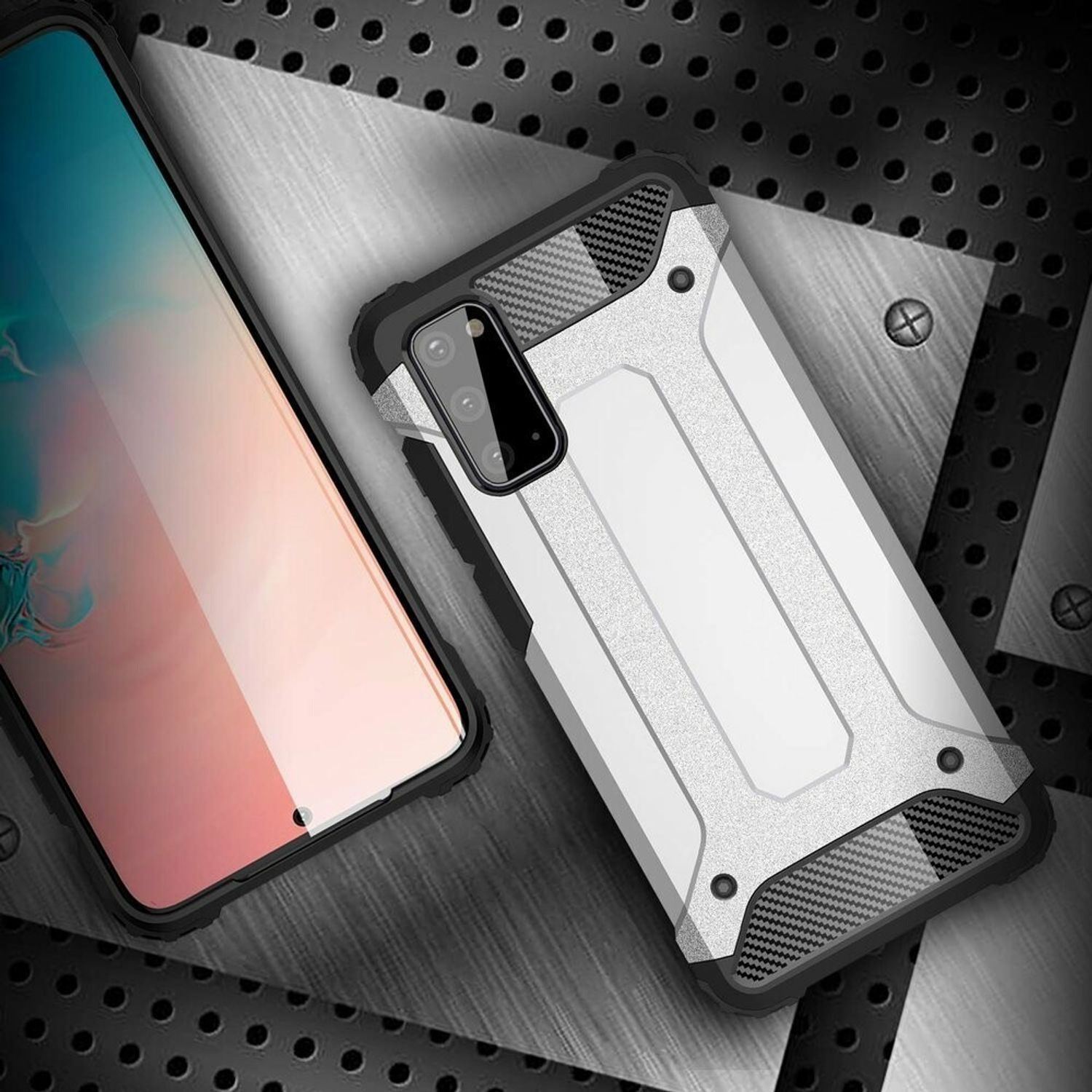 Husa Techsuit - Hybrid Armor - Samsung Galaxy A41 - Black fotografia produsului View 3 L