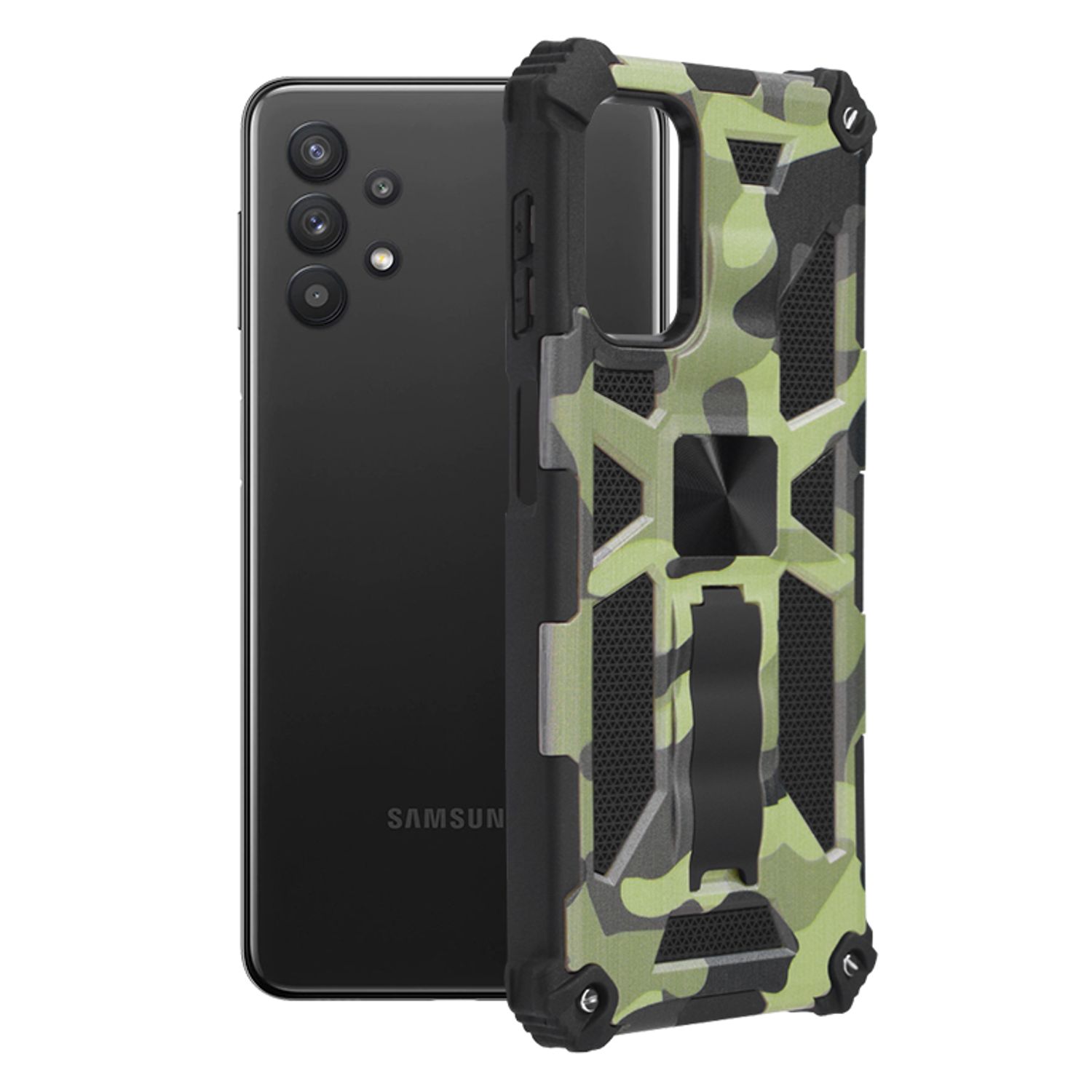 Husa antisoc Techsuit - Blazor Series - Samsung Galaxy A32 5G - Camo Lime fotografia produsului