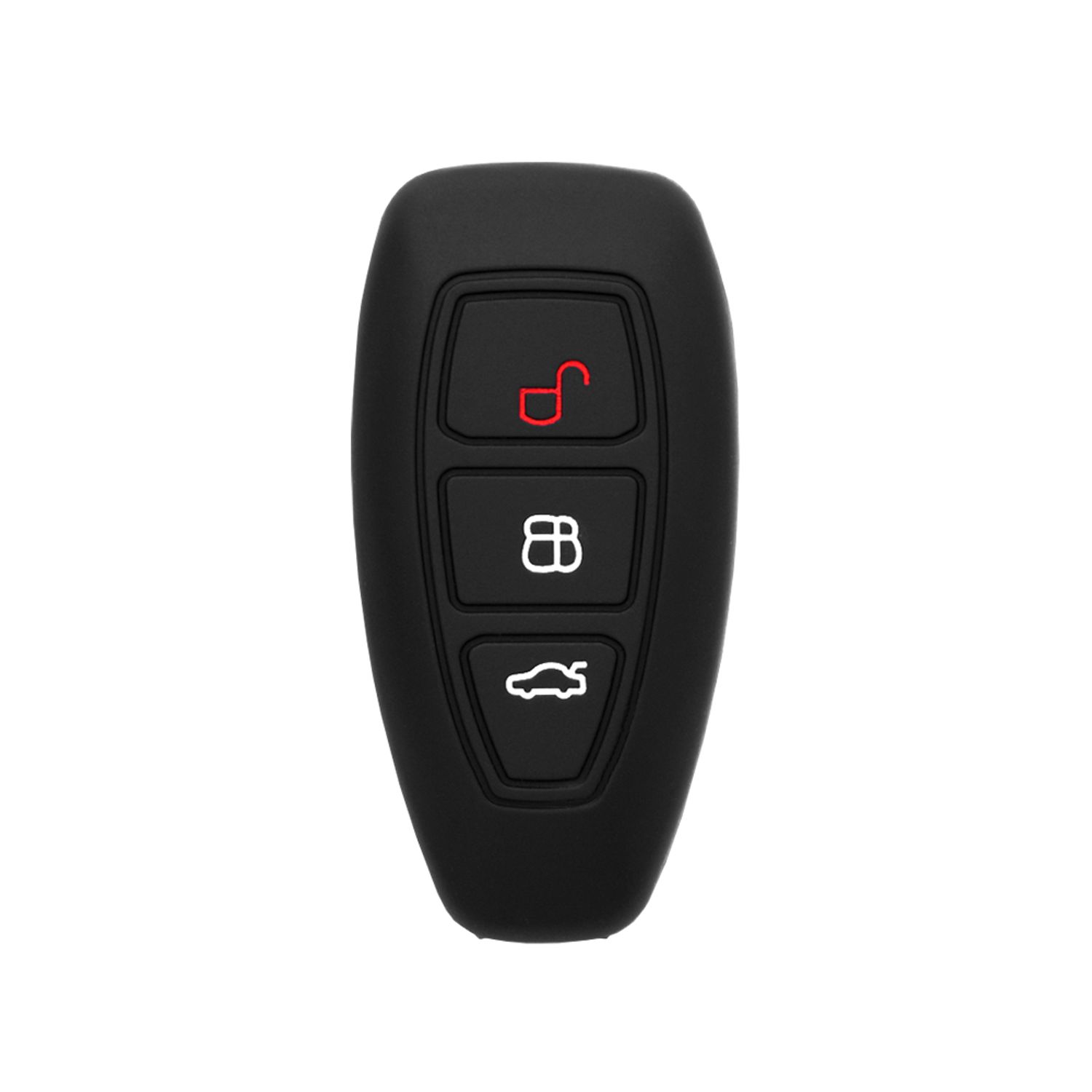 Husa din silicon pentru cheie auto Techsuit - Ford Fiesta, Galaxy, Kuga (1011.02) fotografia produsului