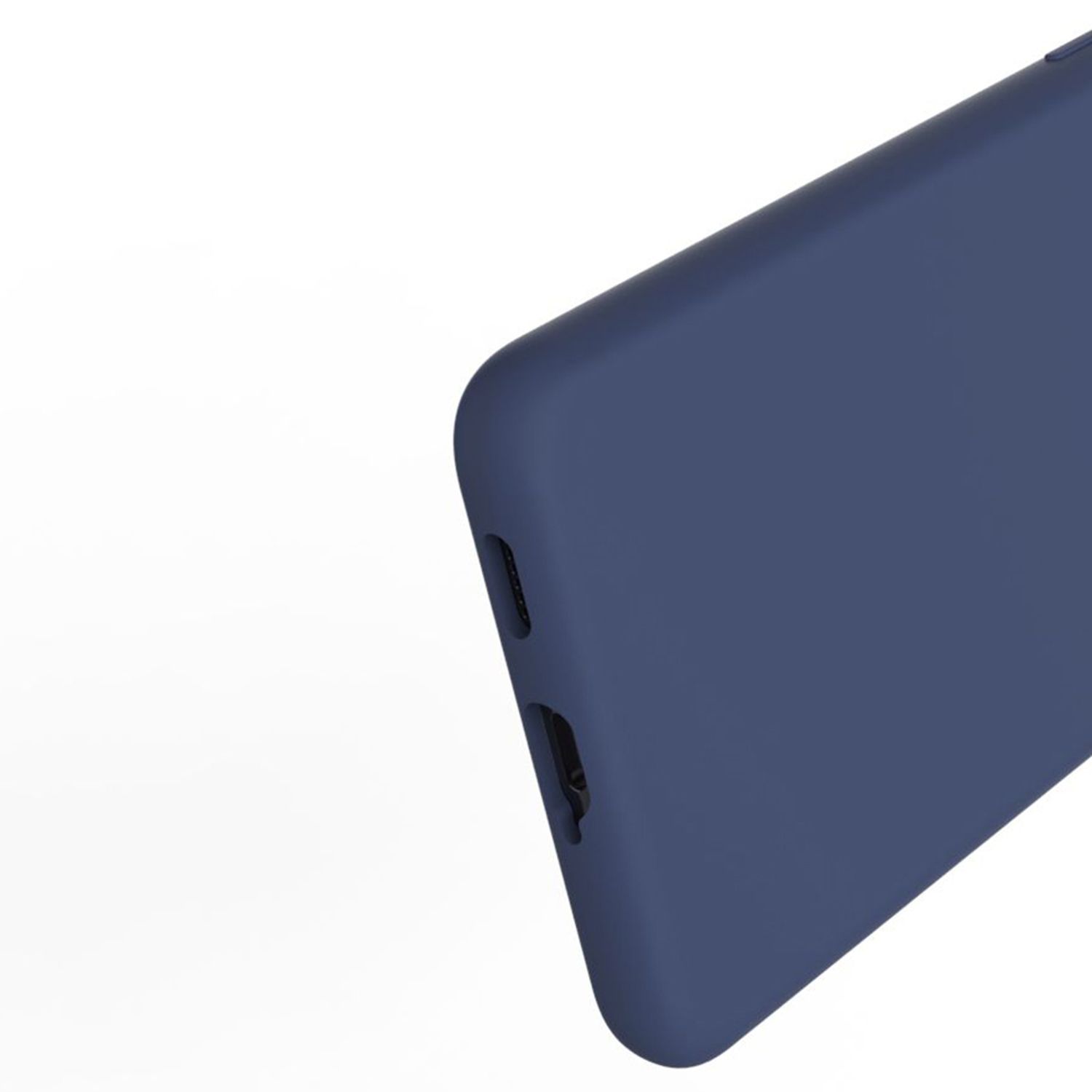 Husa premium Techsuit - Soft Edge Silicone - Samsung Galaxy S21 - Denim Blue fotografia produsului View 3 L