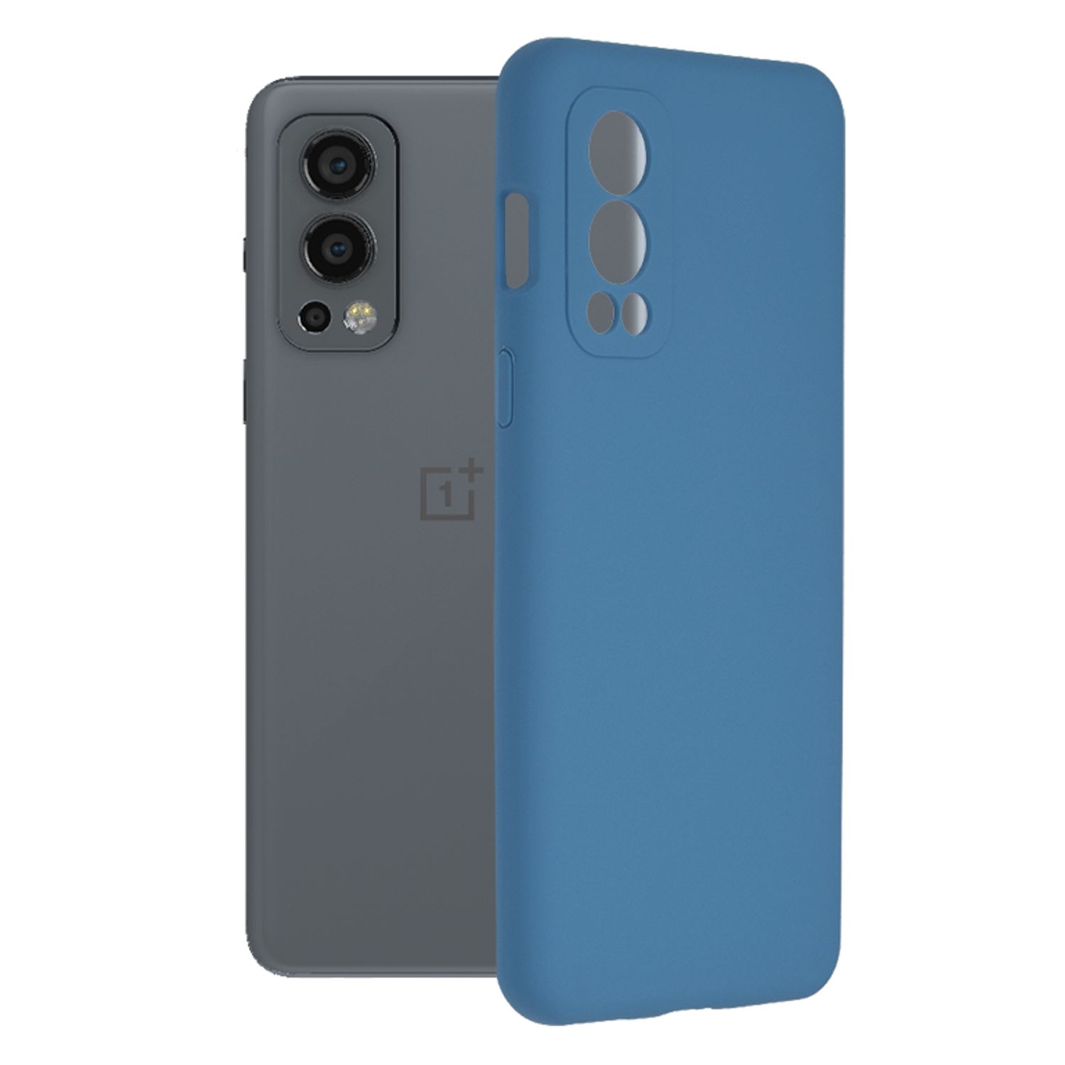 Husa premium Techsuit - Soft Edge Silicone - Oneplus Nord 2 5G - Denim Blue fotografia produsului