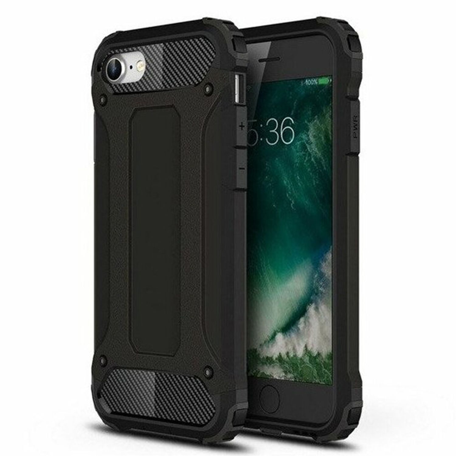 Husa Techsuit - Hybrid Armor - iPhone 7 / 8 / SE2 - Black fotografia produsului