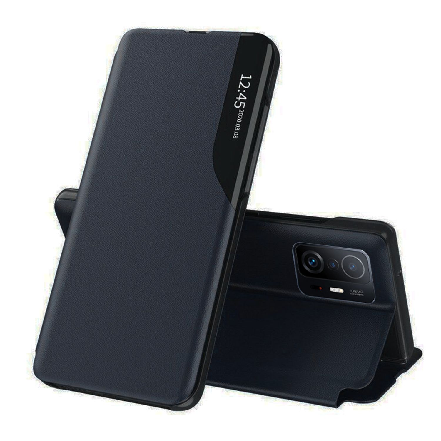 Husa tip carte Techsuit - eFold Series - Xiaomi 11T Pro - Dark Blue fotografia produsului