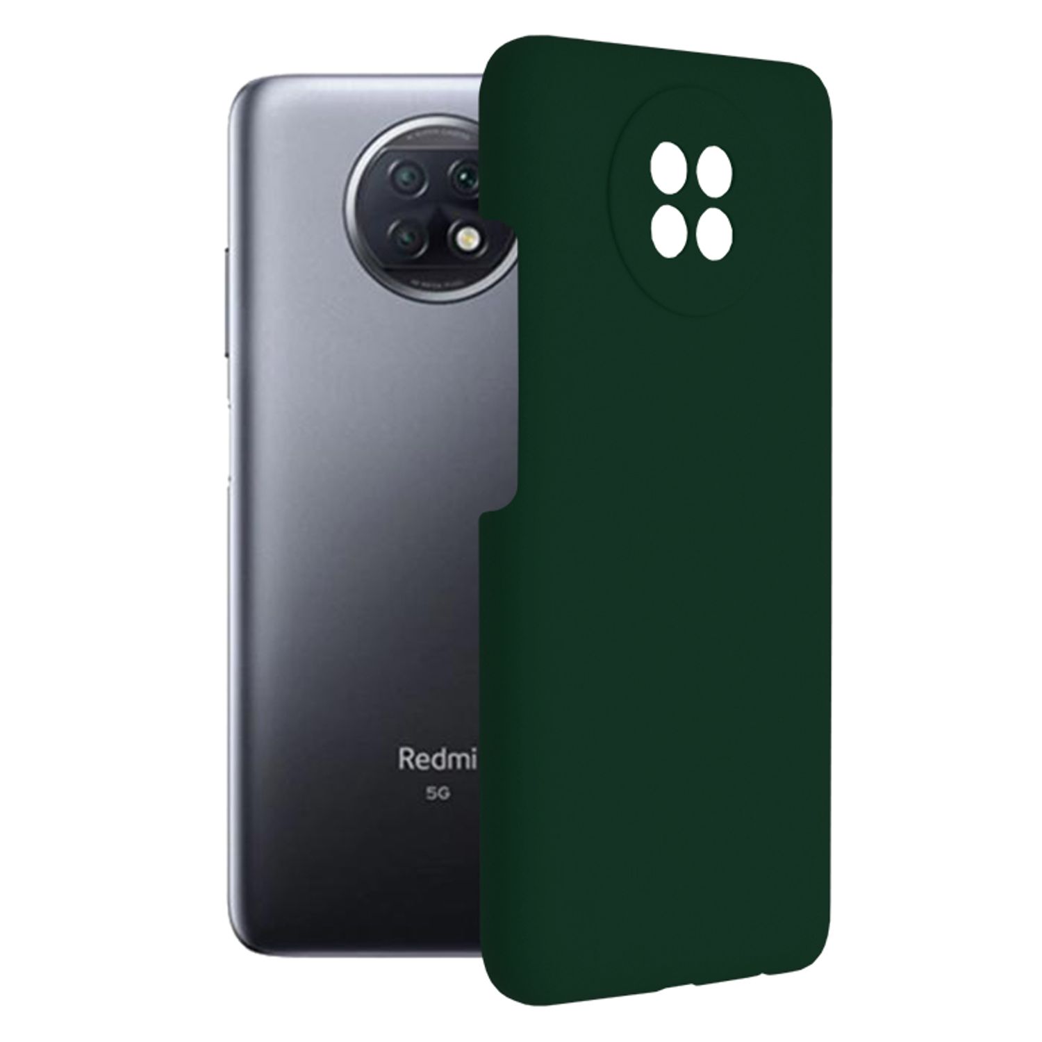 Husa premium Techsuit - Soft Edge Silicone - Xiaomi Redmi Note 9T - Dark Green fotografia produsului