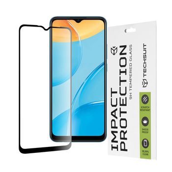 Folie sticla oppo a15,full cover, full glue glass, black