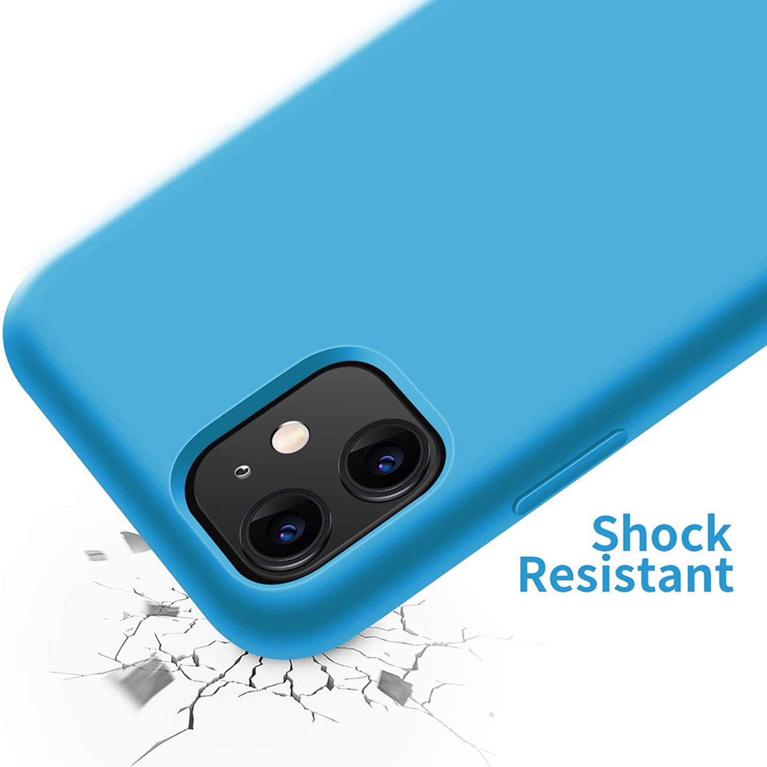 Husa premium Techsuit - Soft Edge Silicone - iPhone 11 - Denim Blue fotografia produsului View 3 L