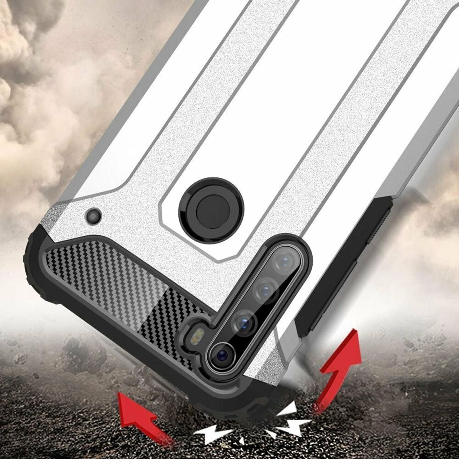 Husa Techsuit - Hybrid Armor - Xiaomi Redmi Note 8T - Black fotografia produsului View 3 L