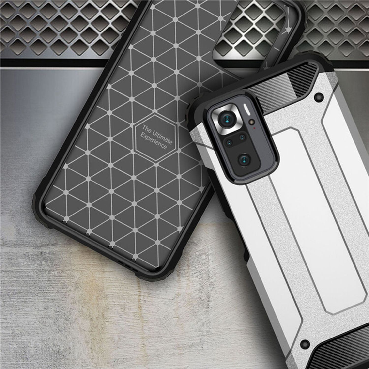 Husa Techsuit - Hybrid Armor - Xiaomi Redmi Note 10 / 10S - Black fotografia produsului View 3 L